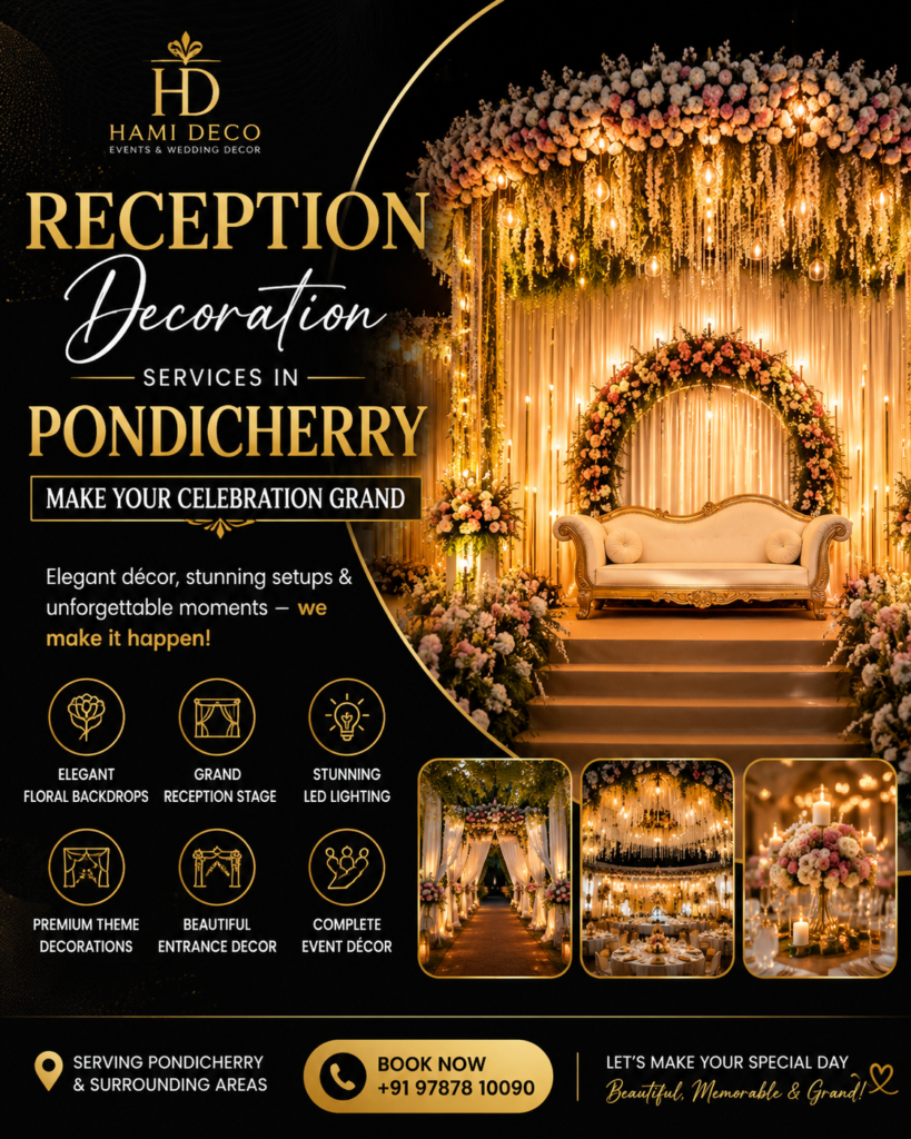 Reception Decoration Services in Pondicherry 