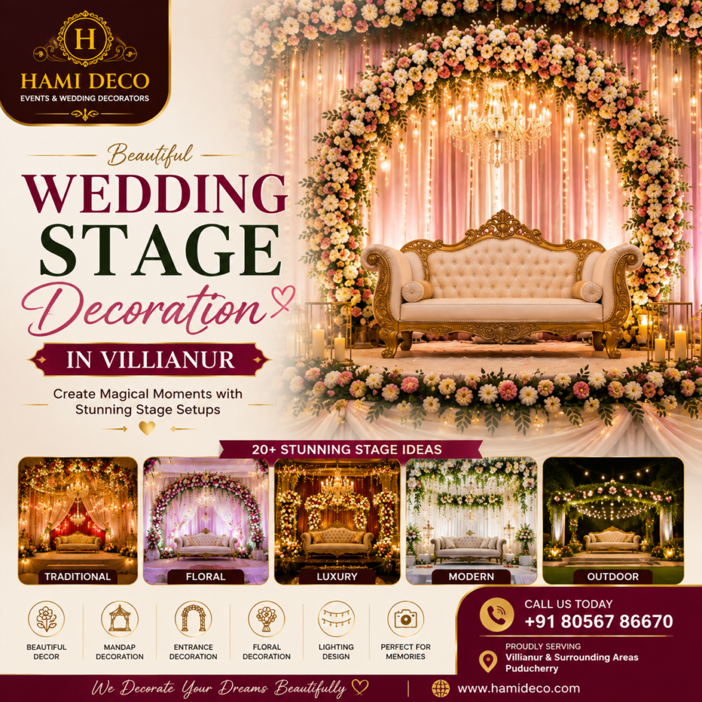 Wedding Stage Decoration in Villianur