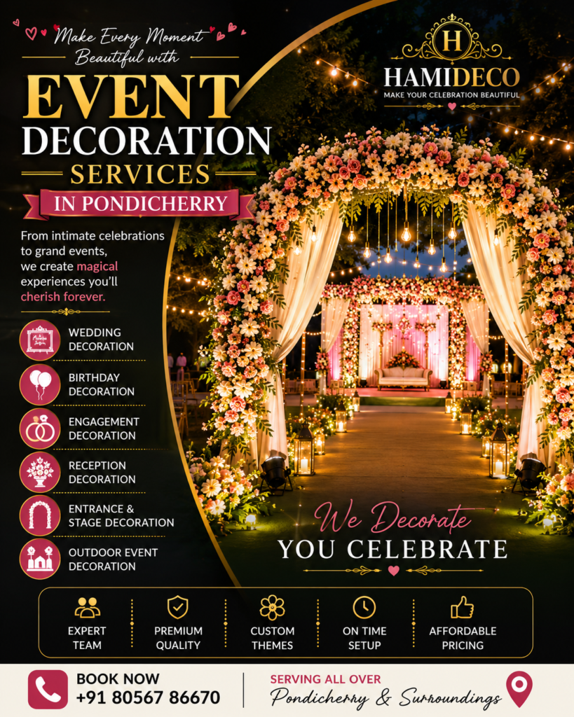 Event Decoration Services in Pondicherry