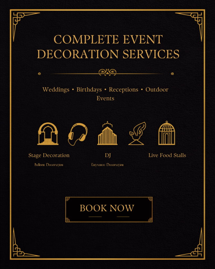 Complete Event Decoration Services in Pondicherry 